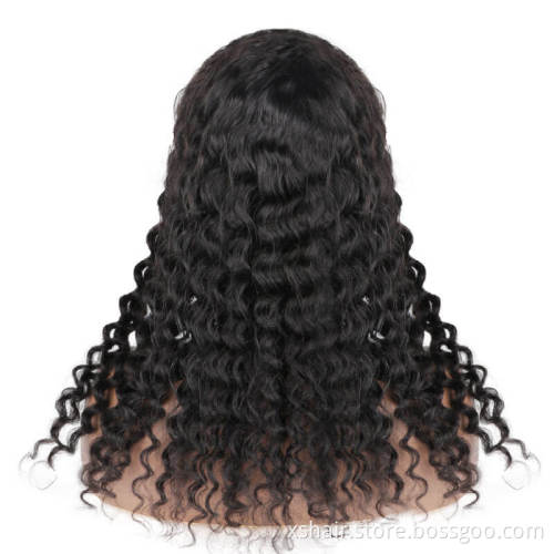 Ombre Color Full Machine Made Wig With Bang 100% Human Hair Bob Wigs Lace Front for Black Women